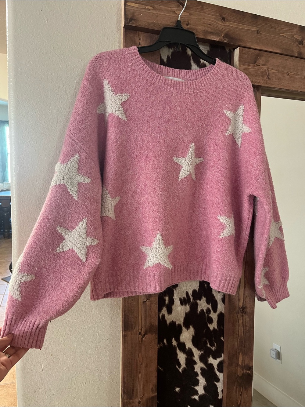 Pink Sweater with stars